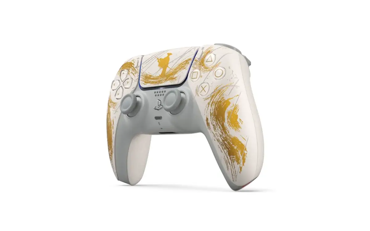 Controle Dualsense Playstation 5 Edição Limitada Ghost Of Yotei - Ouro